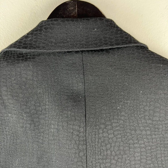 NWT RACHEL ZOE One Button Single Breasted Boyfriend Blazer Black $495 Wool Blend - Picture 6 of 7